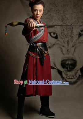 Chinese Swordwoman Fan Lihua Heroine Costume Complete Set