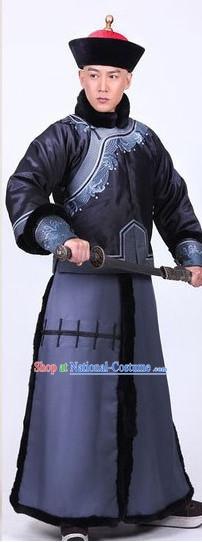 Qing Dynasty Chinese Nobleman Official Costumes and Hat