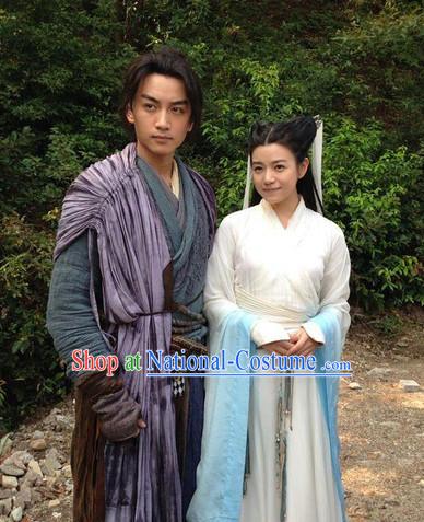 Yang Guo and Xiao Long Nv Asian Clothing 2 Sets