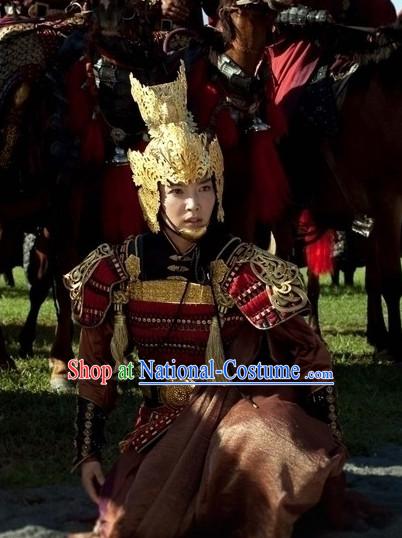 China Female General Gold Hat Helmet