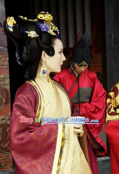 Chinese Tang Empress  Wig and Hair Accessory