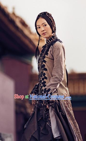 China Kung Fu Female Sifu Master Long Gown