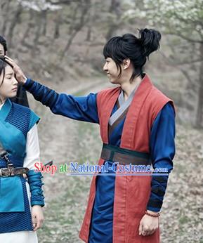 Korean TV Drama Swordsman Costumes and Headwear for Men