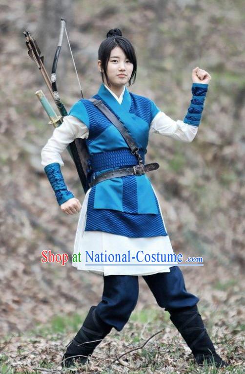 Ancient South Korean Swordswoman Costumes