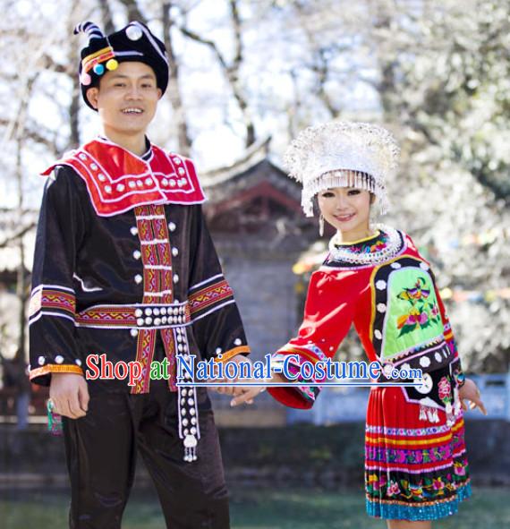 Traditional China Miao Clothes for Men and Women