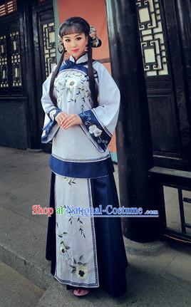 China Minguo Time Lady Mandarin Clothes Complete Set for Women