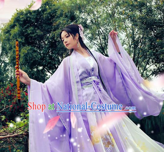 Pink Lady Wide Sleeves Hanfu Dress