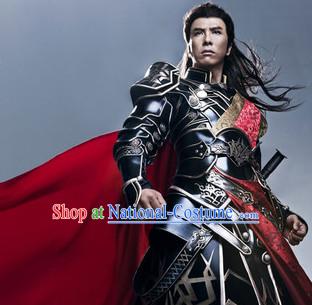 Asian China Gladiator Armor Costumes and Cape Complete Set.