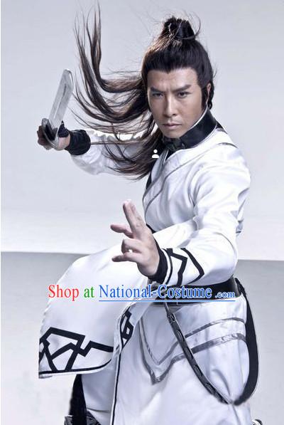 Asian Freedom Fighter White Costumes for Men