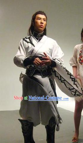 Asian Freedom Fighter White Costumes for Men