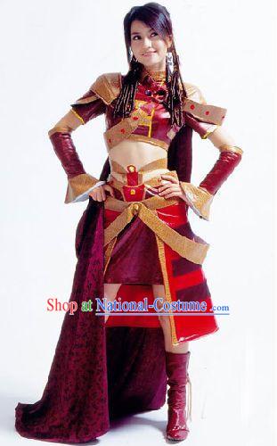 Traditional Warrior Armor Cosplay Costumes for Women