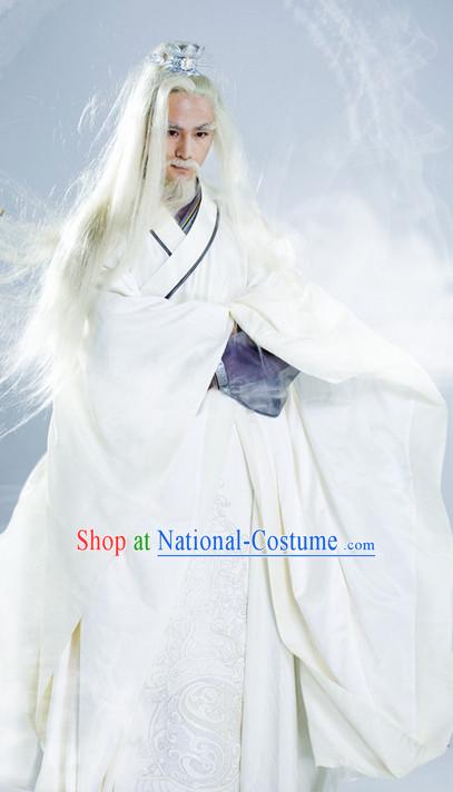 China White Hanfu Clothes