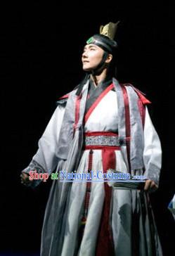 Korean Traditional Scholar Dress and Hat for Men