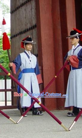 Korean Traditional Guard Dress and Hat for Men