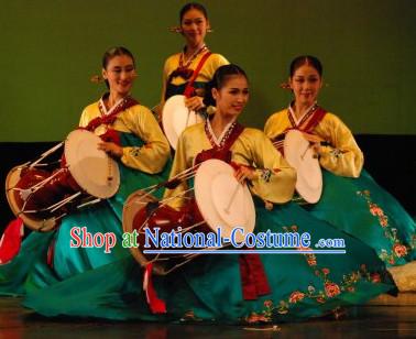 Korean Traditional Hanbok Drum Costumes for Women