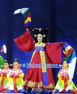 Korean Traditional Stage Performance Dance Costumes