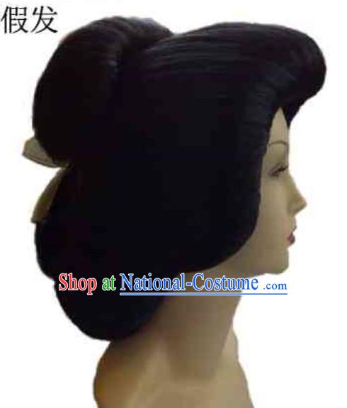 Japanese Traditional Black Female Wig