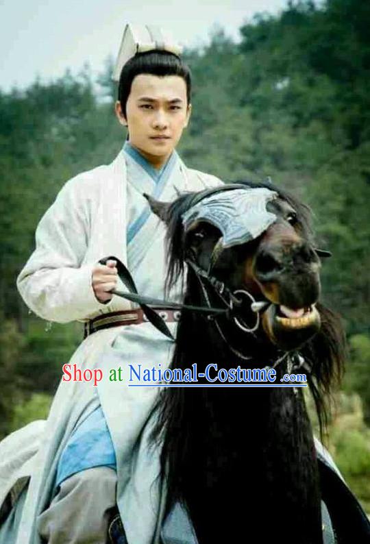 Chinese Pan An Handsome Man TV Play Hanfu Costumes and Coronet