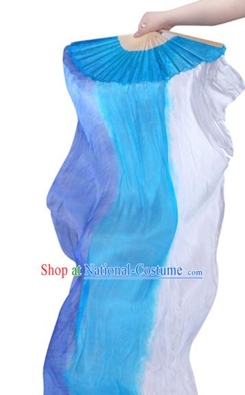 71 Inches Long Pure Silk Fan Veils Dance