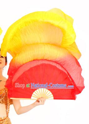 59 Inches Long Chinese Silk Dance Fan