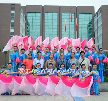 Competition Quality Chinese Silk Dancing Fans