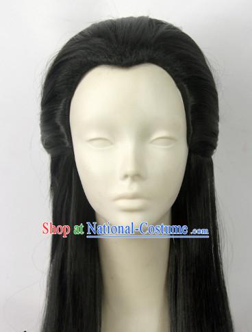 Chinese Fashion Long Black Hair Wig