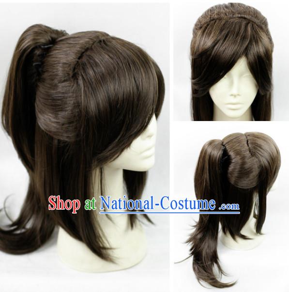 Chinese Black Hair Weave for Swordsmen