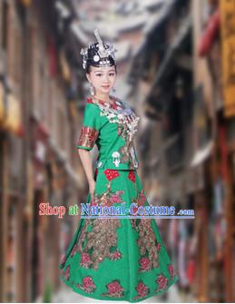 China Hmong Miao Stage Costumes for Women