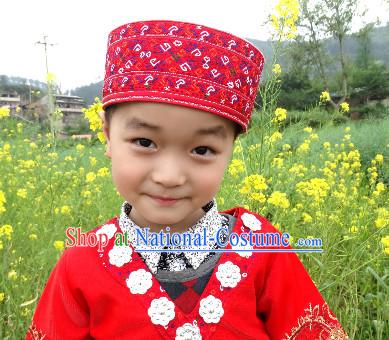 Guizhou Miao Tribe Hat for Both Adults and Kids