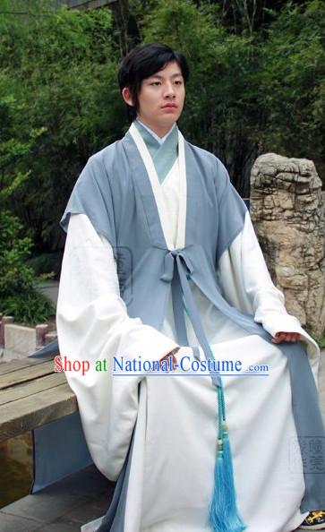 China Classical Hanfu Clothes of Male Civilian