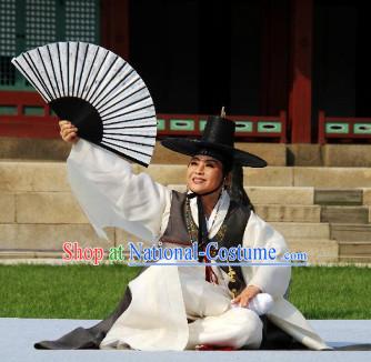 Korean Palace Costumes and Hat for Men