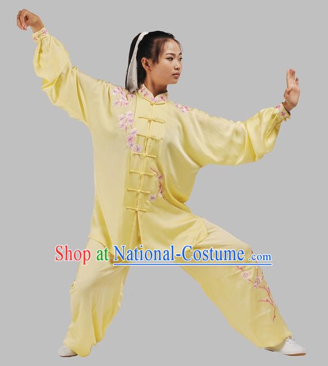 Top Plum Blossom Embroidery Martial Arts Uniforms Complete Set