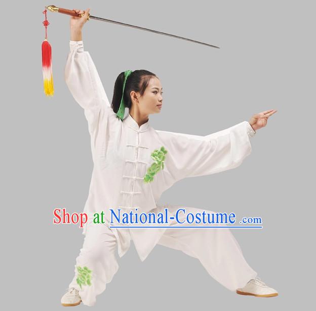 Top Kung Fu Sword Performance and Competition Uniform Complete Set