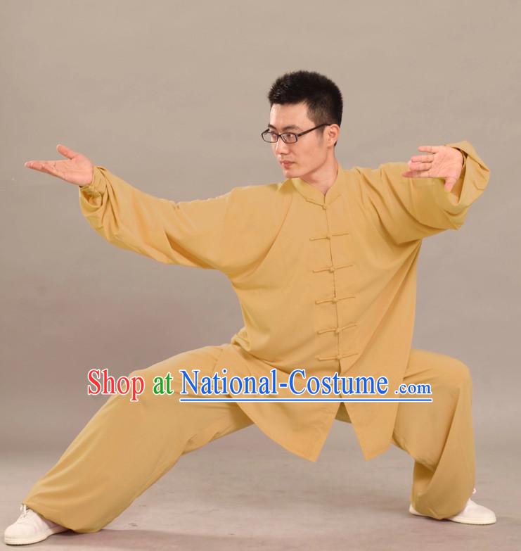 Supreme Long Sleeves Flax Martial Arts Practice Suit