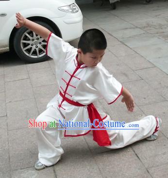 Supreme Kung Fu Uniform Hapkido Wooden Dummy Marshal Arts Aikido Krav Maga Complete Set Kids