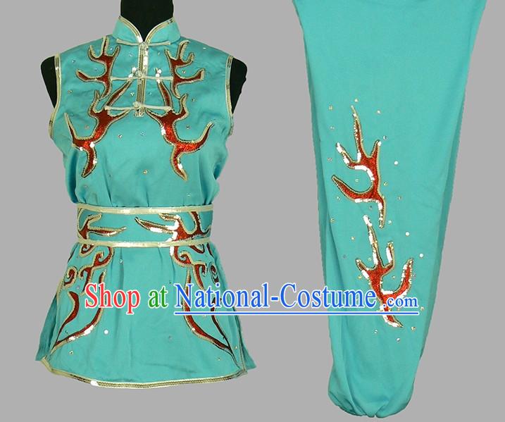 Top Nanquan Sleeveless Kung Fu Marshal Arts Uniform Complete Set