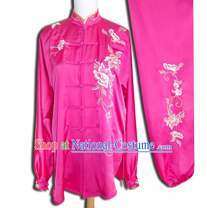 Top Short Sleeves Kung Fu Marshal Arts Wu Shu Uniform Complete Set