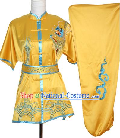 Kung Fu Dragon Embroidered Uniforms Training Kung Fu Costume Kung Fu Class