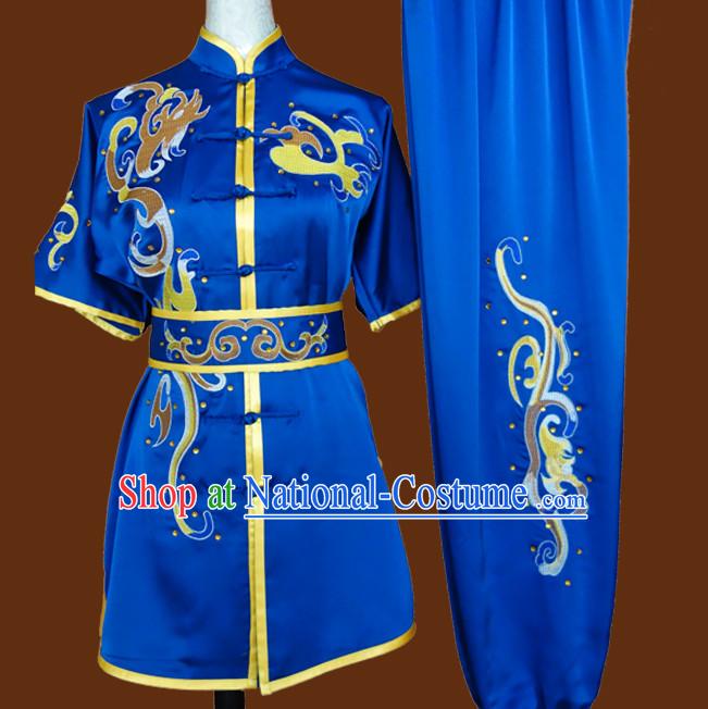 Top Wing Chun Kung Fu Wooden Dummy Practice Uniform