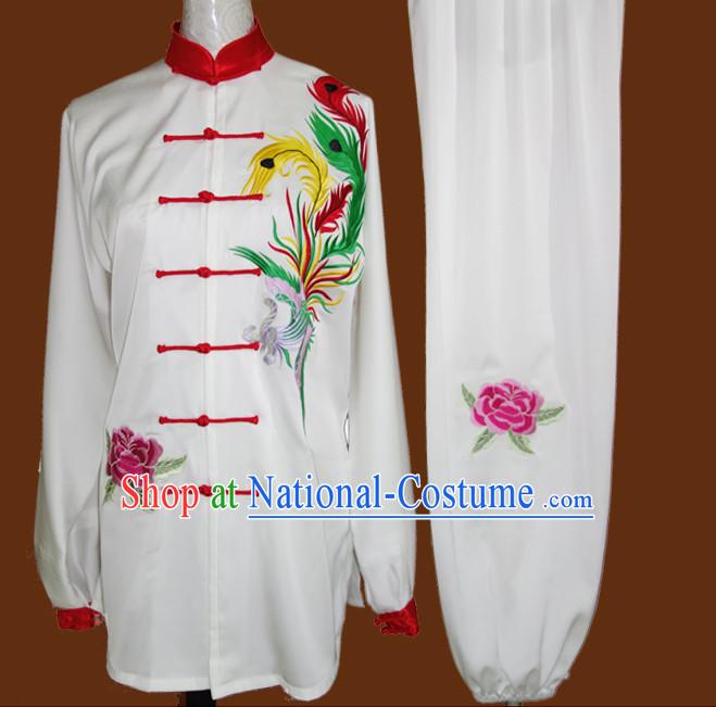 Phoenix Embroidery Wing Chun Kung Fu Wooden Dummy Practice Suits