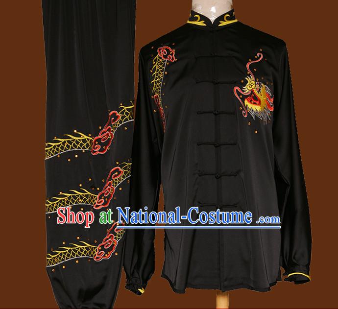 Tradtiional Martial Arts Dragon Embroidery Championshiop Suit