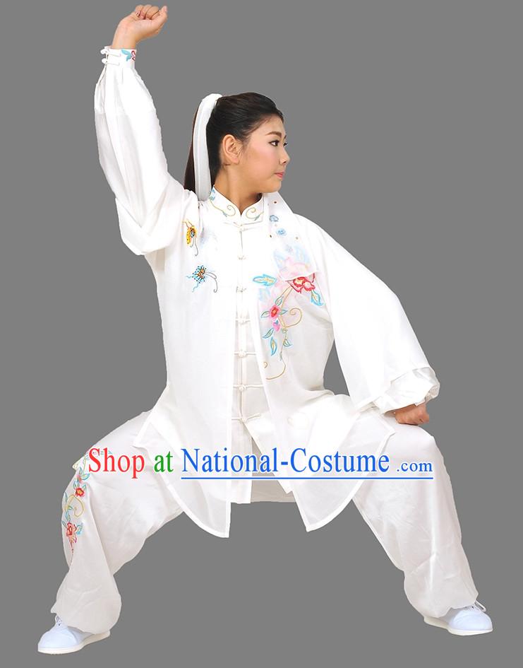 Long Sleeves Kung Fu Wooden Dummy Training Suit and Cape