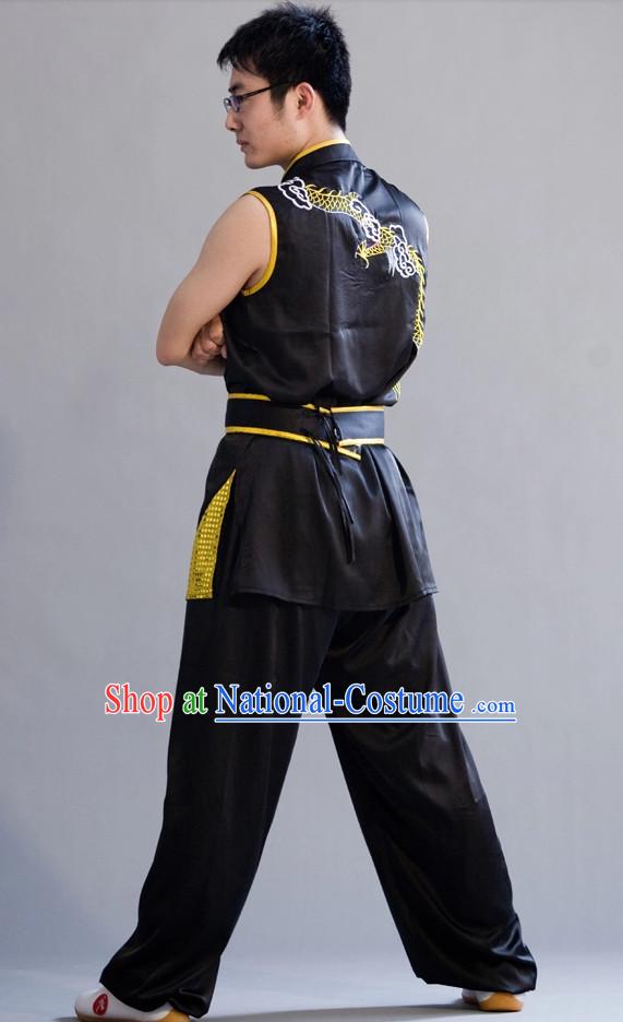 qi gong yang tai chi chuan silk uniform competition wear men and women kids