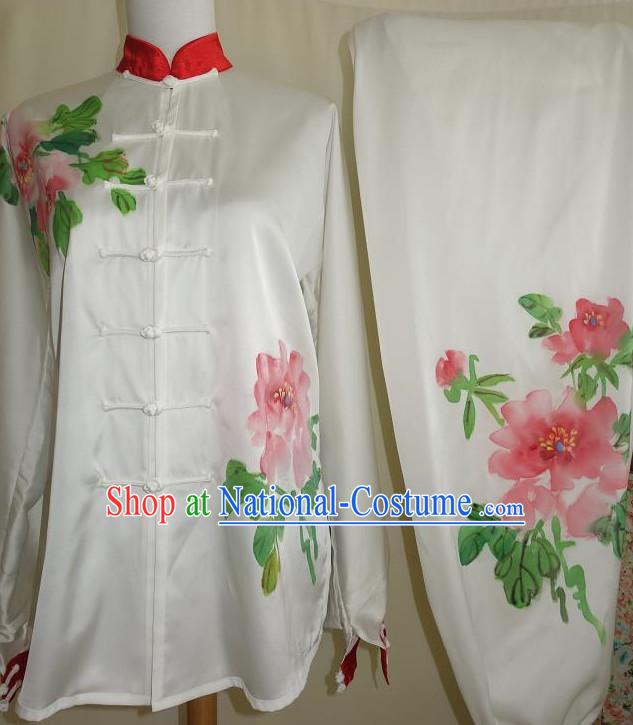 Top White Tai Ji Competition Championship Suits