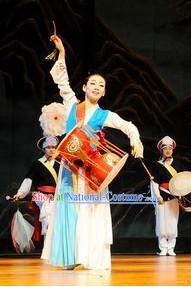 Korean Stage Drum Dance Hanbok Dance Costumes Carnival Costumes Traditional Costumes