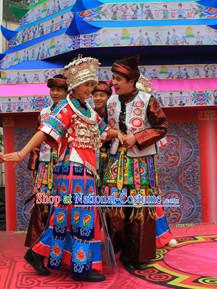 China Miao Carnival Costumes Dance Costumes Traditional Costumes