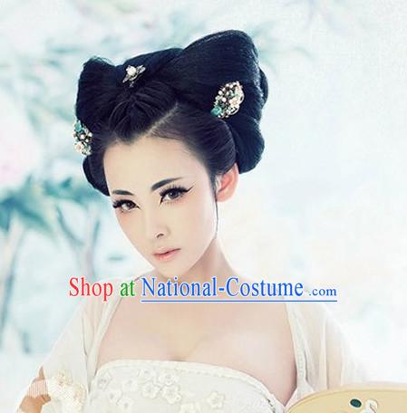 Top Handmade Empress Hair Accessories Headpieces Hair Combs Jewellery and Wig Complete Set