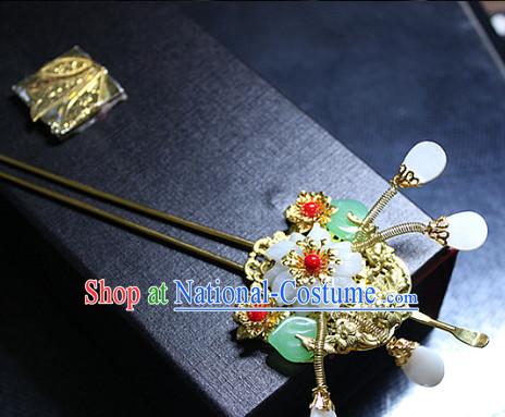 Top Asian Handmade Hair Accessories Headpieces Hair Combs Jewellery Complete Set