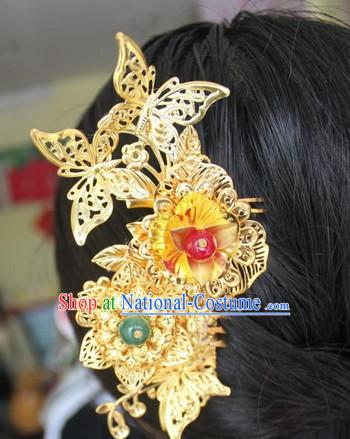 Chinese Traditional Handmade Hair Accessories Comb Fascinators Headbands Bridal Headpieces