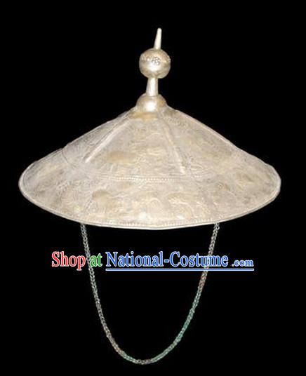 Chinese Miao Silver Hat